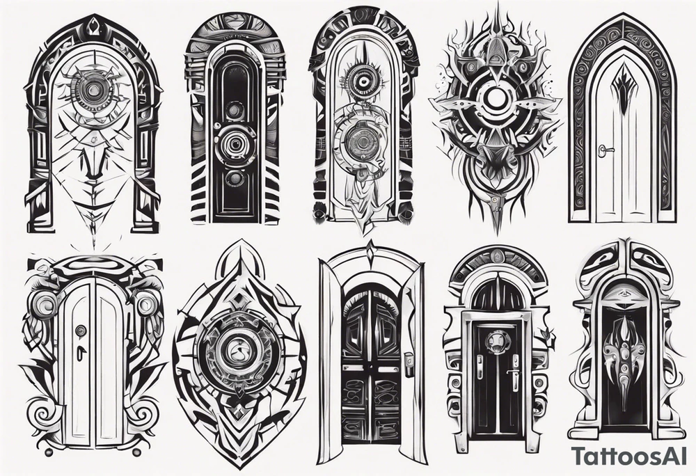 portal door tattoo idea