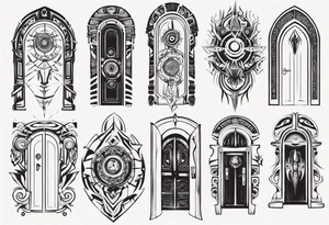portal door tattoo idea