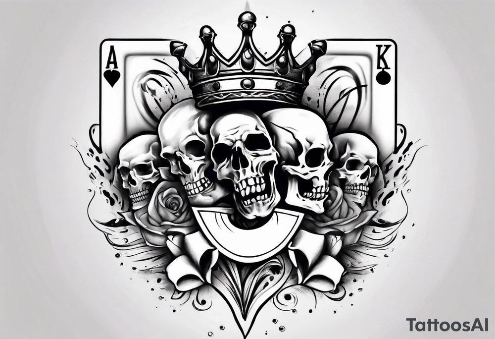 royal flush tattoo idea