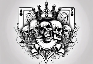 royal flush tattoo idea