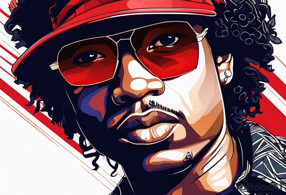 eazy E red tattoo idea