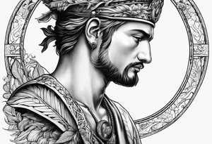Creation of Adam tattoo idea