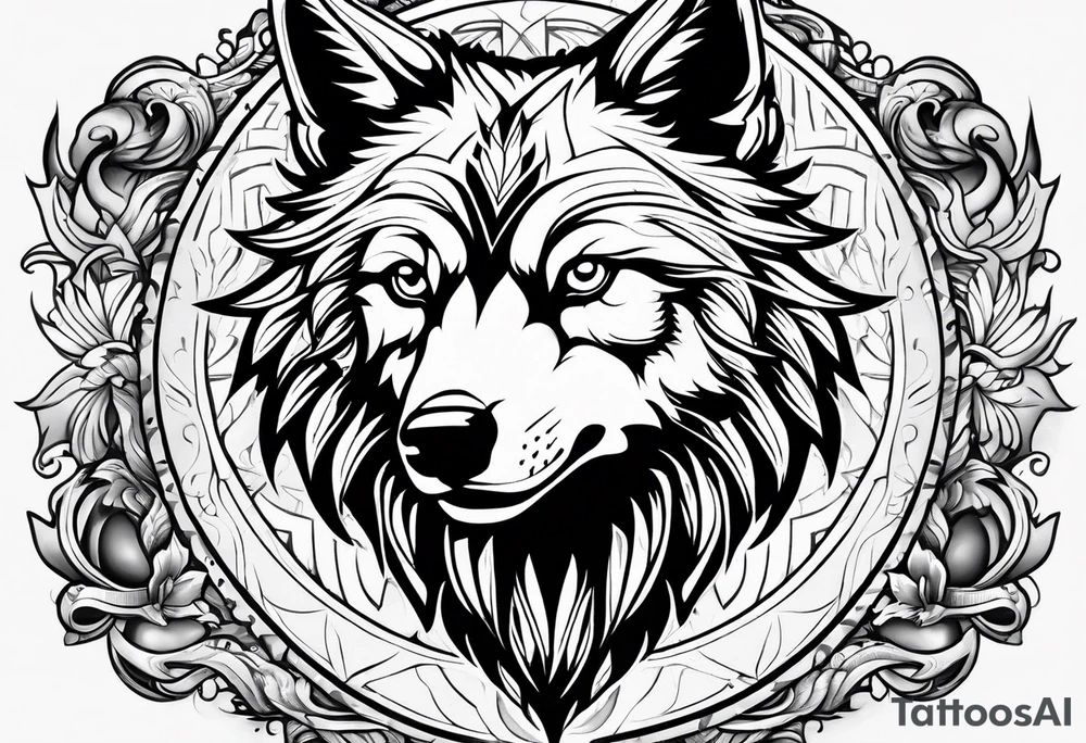RELIC wolf logo tattoo idea