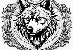 RELIC wolf logo tattoo idea