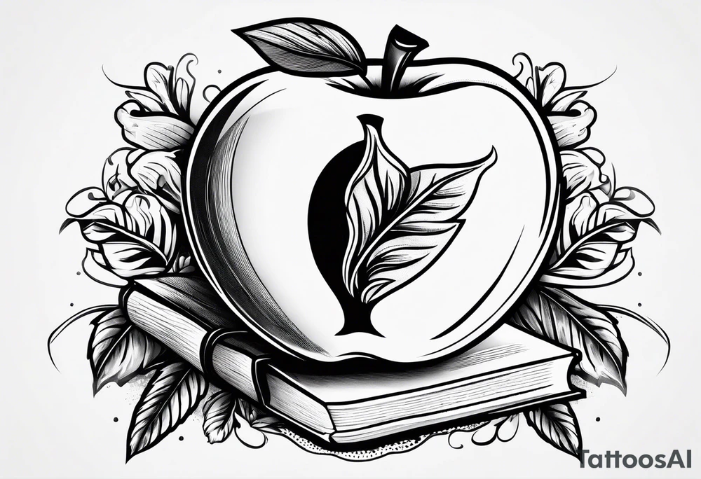 Teacher Apple tattoo idea