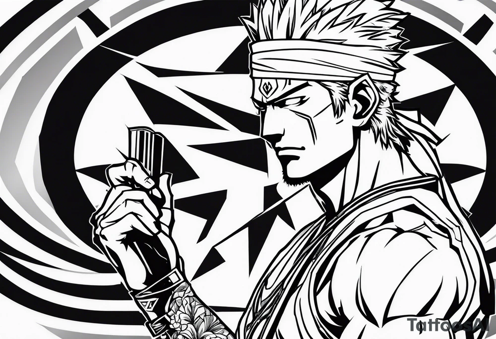 Zoro from one p tattoo idea