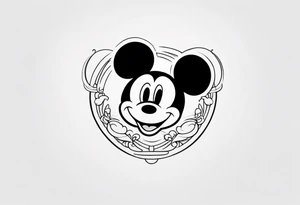 mickey mouse tattoo idea