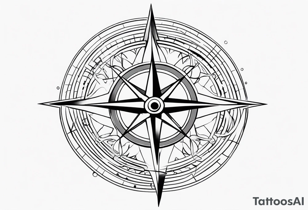 Compass tattoo idea