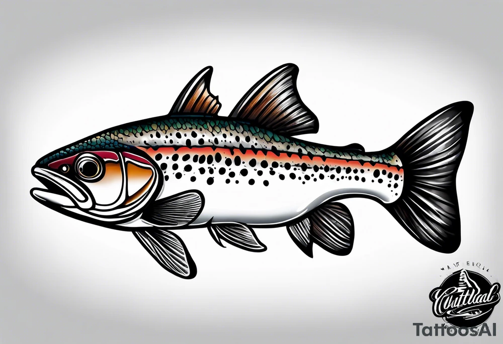 cutthroat trout tattoo idea