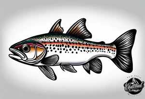 cutthroat trout tattoo idea
