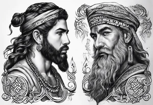 David name in Hebrew tattoo idea