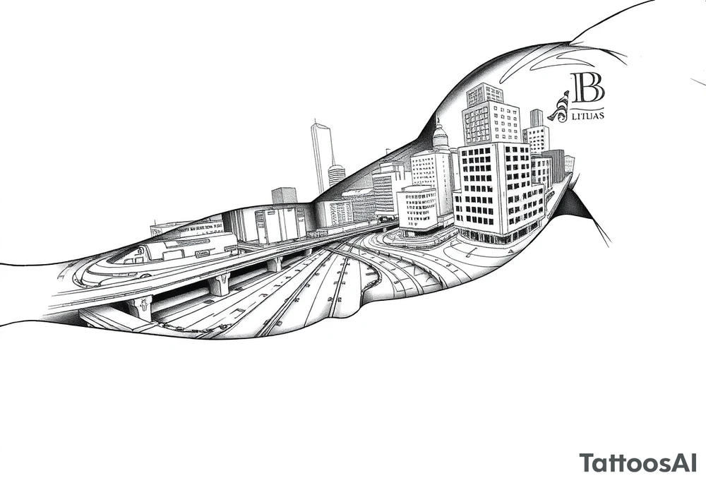 Baltimore City Tattoes With Highways tattoo idea