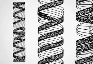 Richardson turned into a dna strand tattoo idea