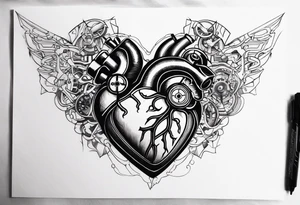 Mechanical Heart tattoo idea