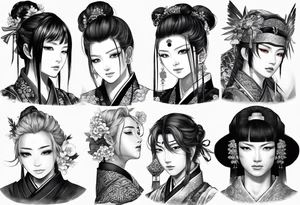 The Japanese say you have three faces. The first face, you show to the world. The second face, you show to your close friends and your family. The third face, you never show anyone. tattoo idea