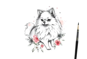 Lulu da pomerania tattoo idea