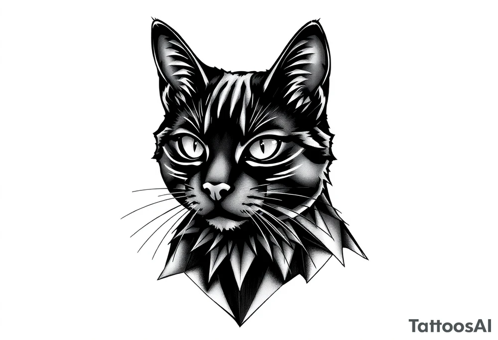 Black Cat tattoo idea
