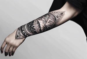 Reincarnation long forearm tattoo tattoo idea