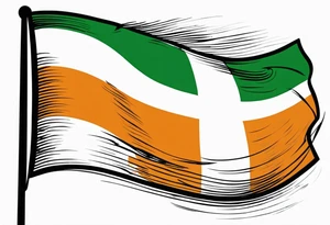 flag of ireland tattoo idea