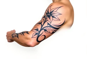 Pepper plant peach tree tattoo idea