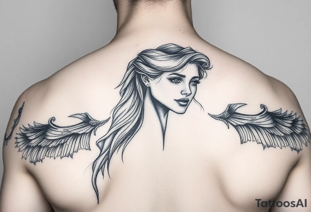 Something about a woman inspires women that have been through childhood trauma and have become strong and don't let anything bother them in life tattoo idea