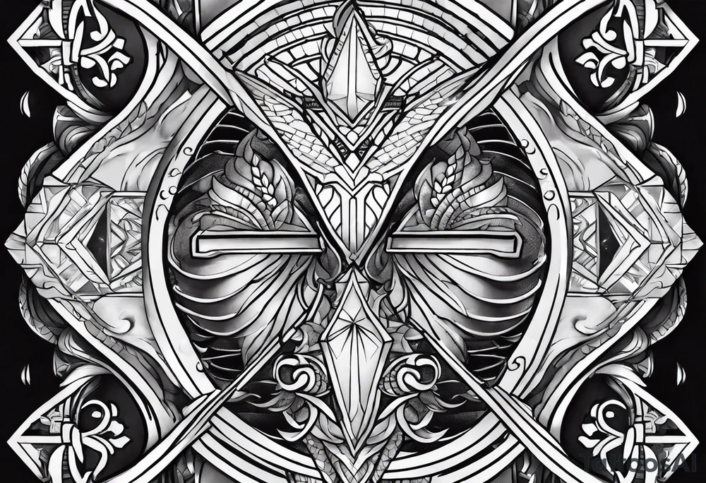 scale armor tattoo idea