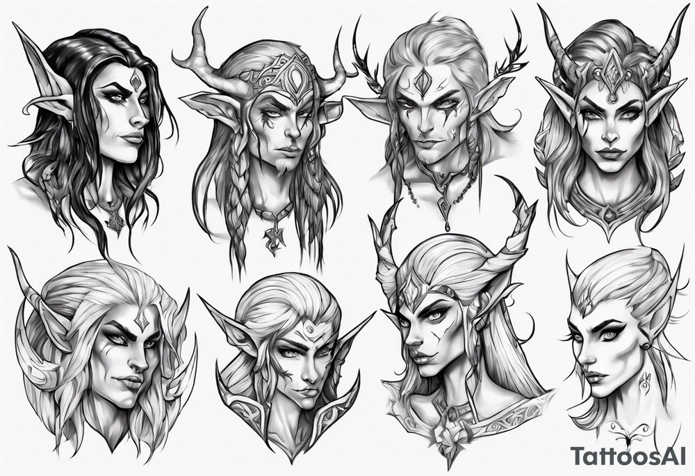 night elf tattoo idea