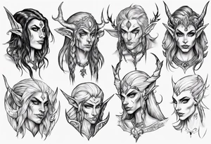night elf tattoo idea
