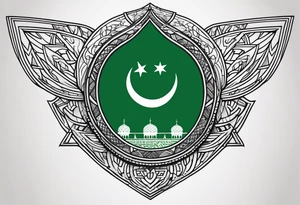 Saudi Arabia flag tattoo idea