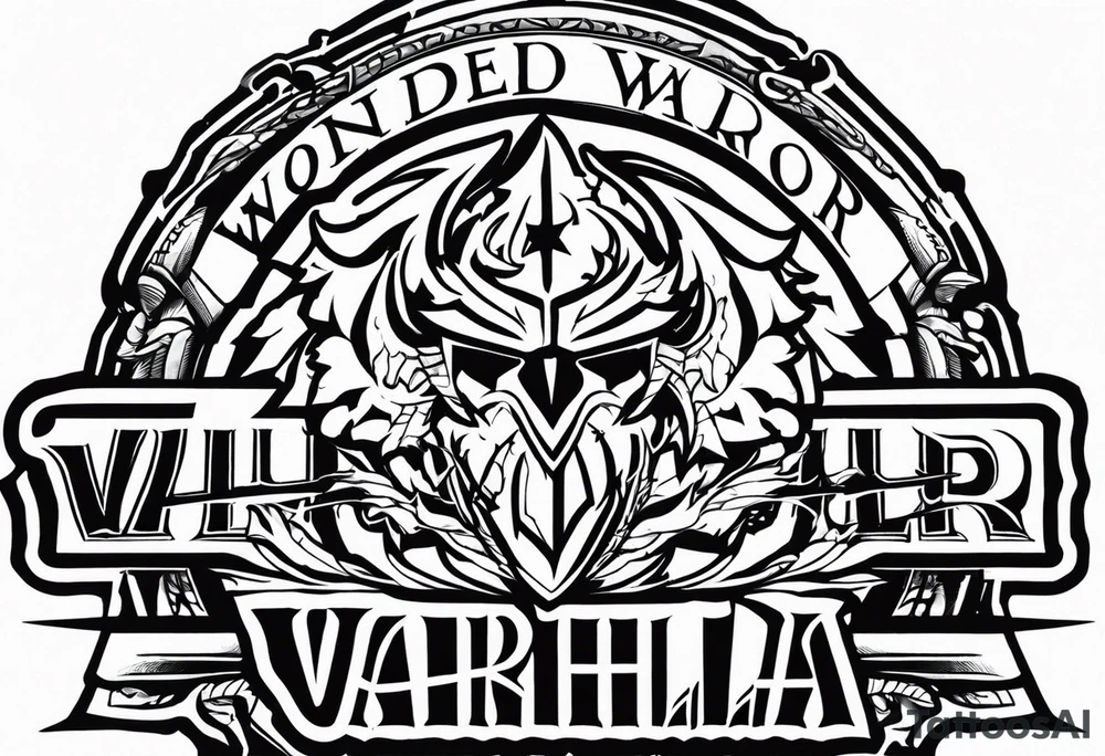 Wounded warrior valhalla tattoo idea