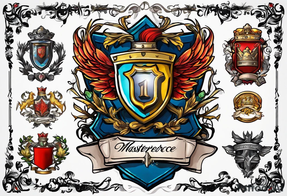 Prentice Family Crest tattoo idea