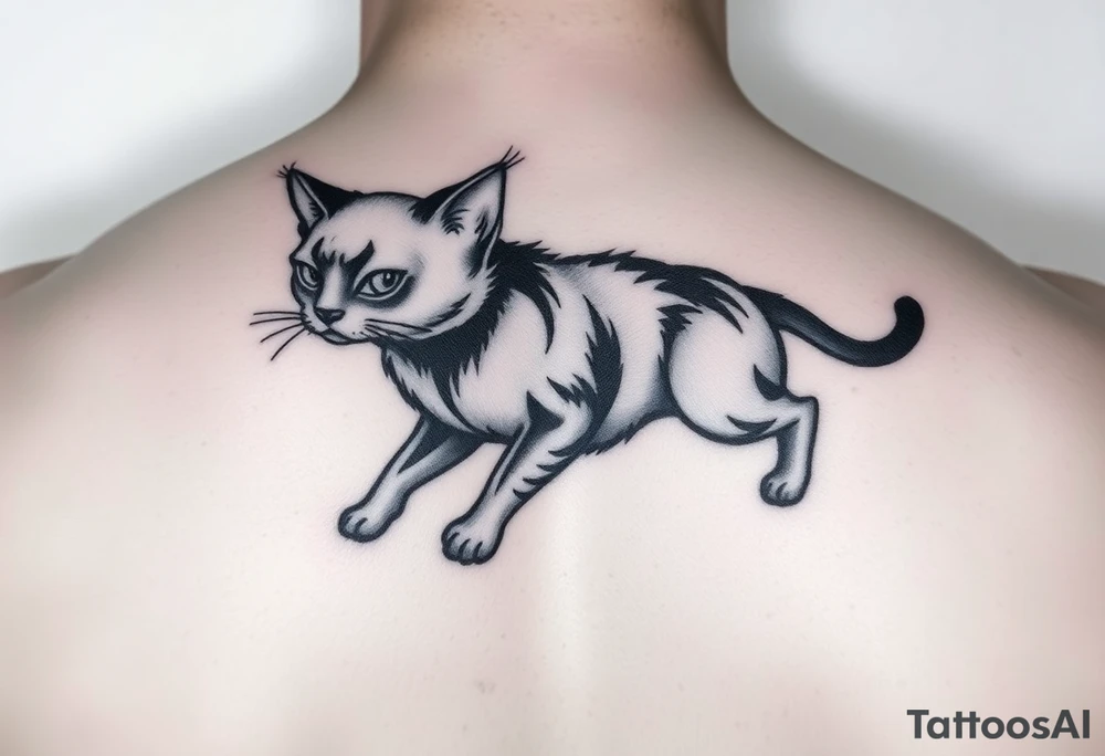 Black Cat tattoo idea