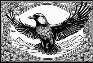 Birds in Flight tattoo idea