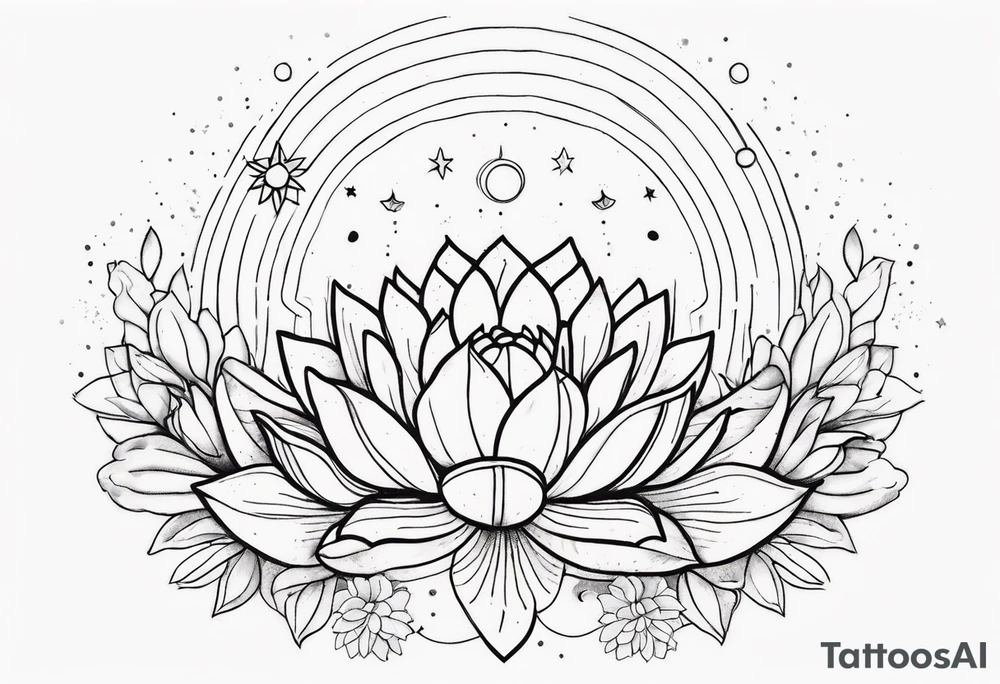 fine line with sun, stars, floral, dots, succulent
. Sternum tattoo tattoo idea