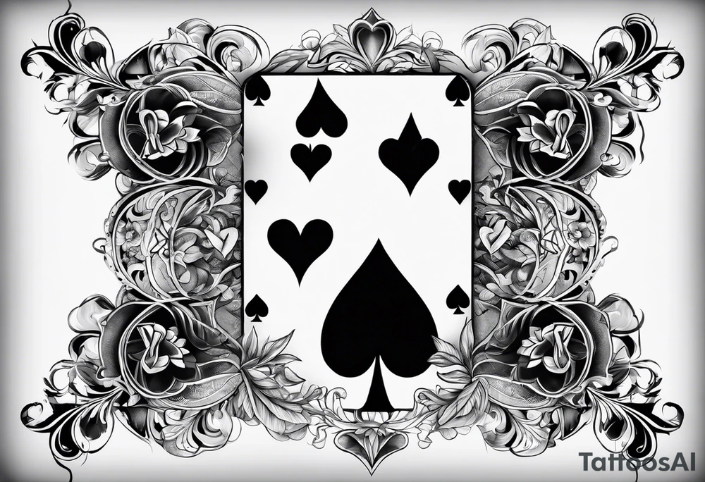 8 aces, overlapping in a row, first two faded/broken aces of hearts, like the one i favourited first, but with first two aces broken or worn tattoo idea