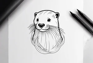 otter tattoo idea