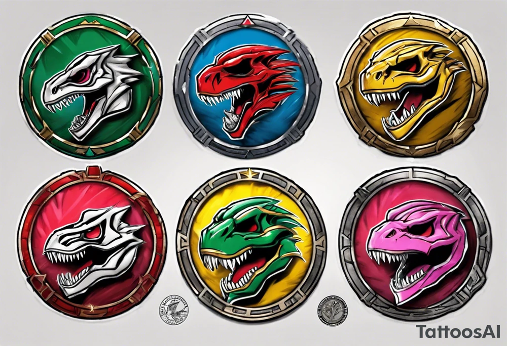 mighty morphin power rangers
tyrannosaurus coin
Christopher tattoo idea