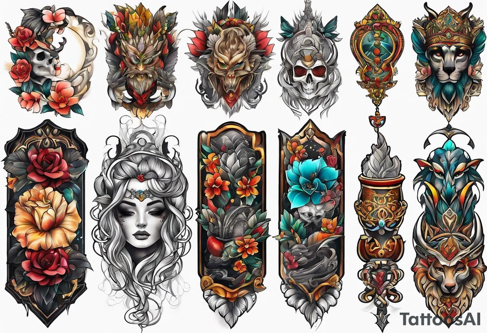 Full leg tattoo tattoo idea