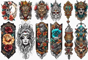 Full leg tattoo tattoo idea