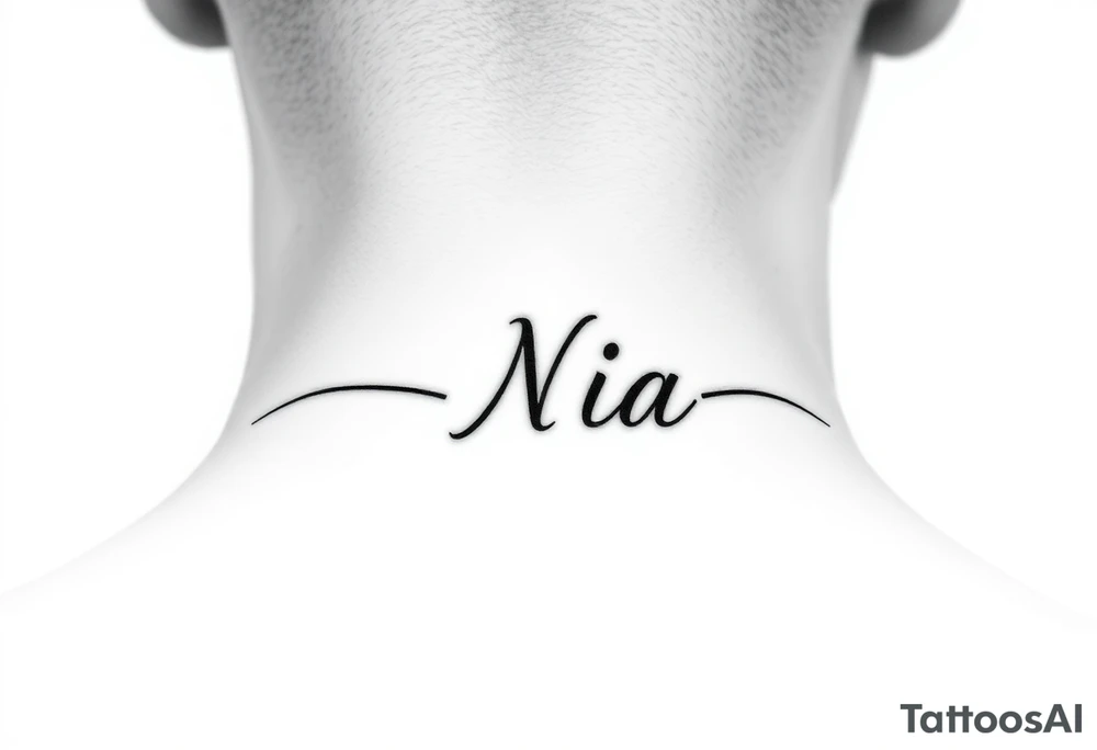The name Nia tattoo idea