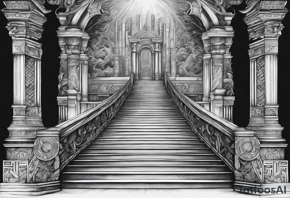 Valhalla stairs tattoo idea