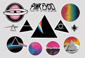 Pink Floyd Dark side of the moon, equals sign, tattoo idea