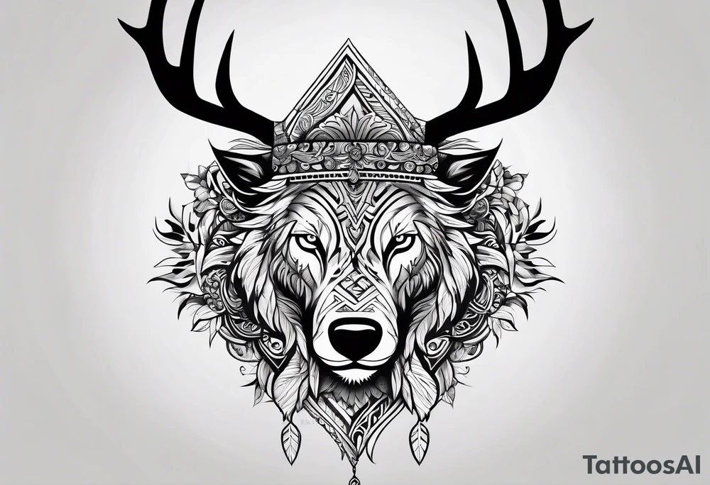 Nordic hunter tattoo idea