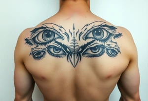A bunch of eyes big and small tattoo idea