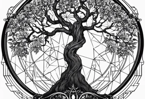 tree of life Sagittarius tattoo idea