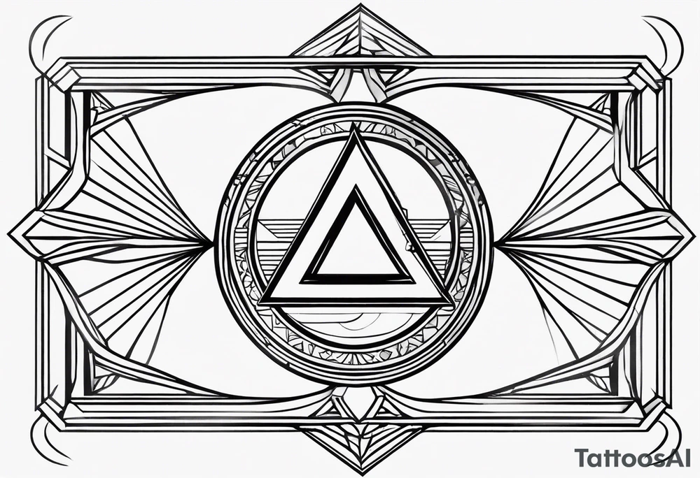 Sobriety symbol in minimalistic artistic Version tattoo idea