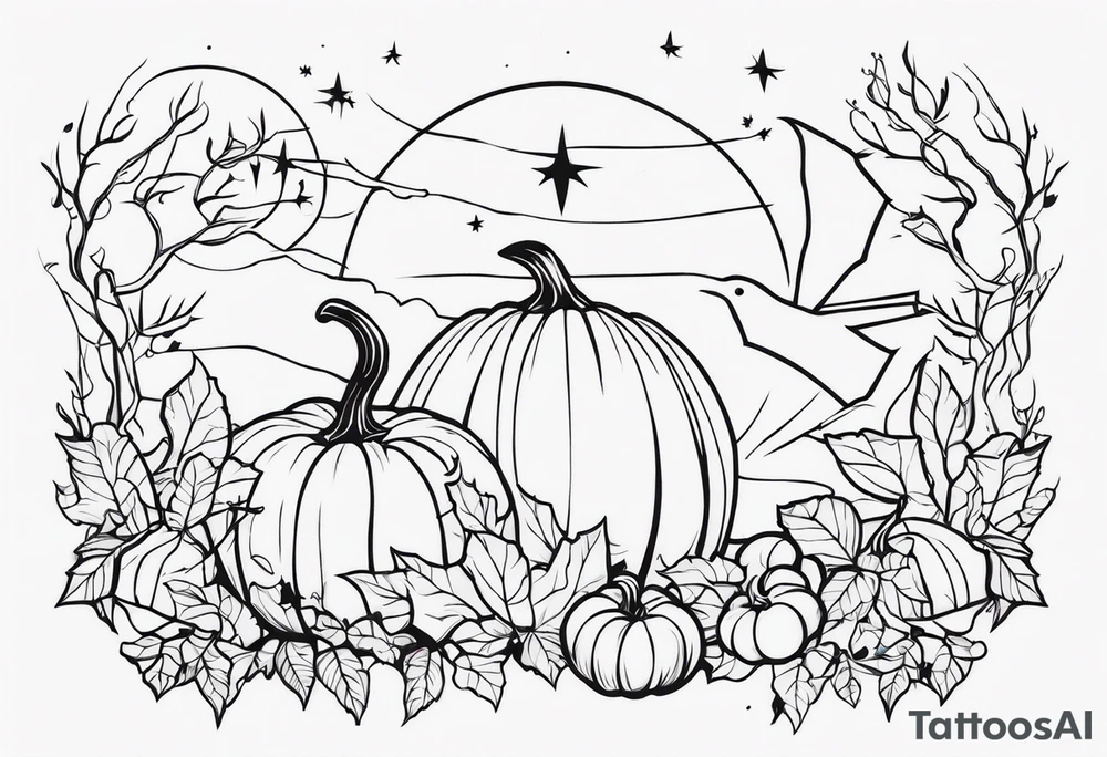 Halloween themed tattoo idea