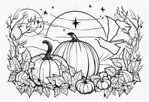 Halloween themed tattoo idea