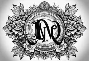 I want the initials: JARR tattoo idea