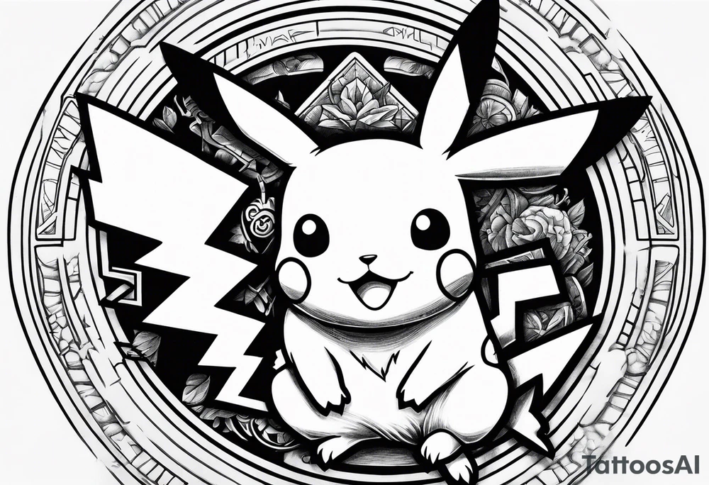 pikachu gameboy tattoo idea